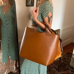 NWT Zara Leather Tote